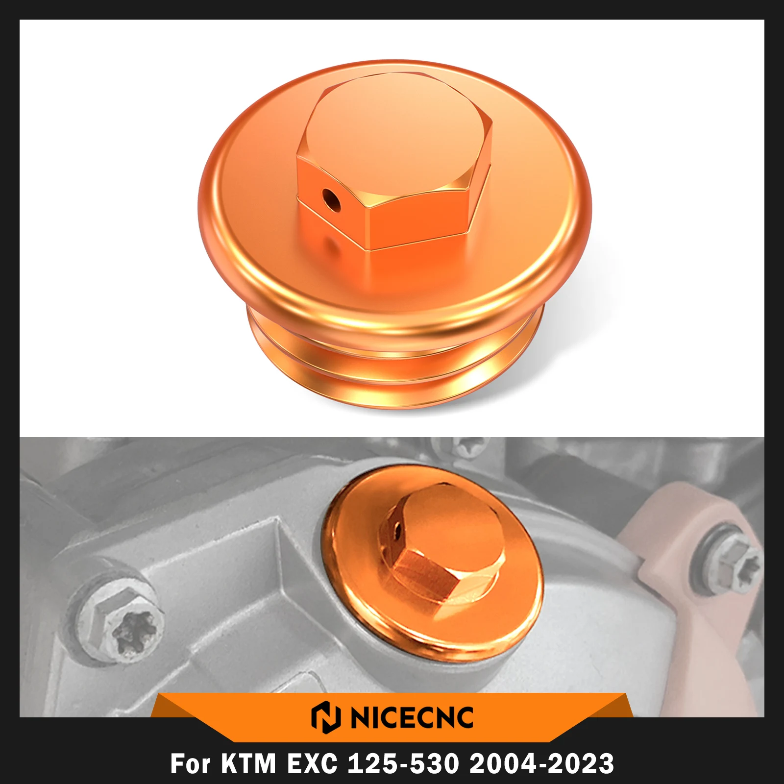 

NICECNC для KTM 2004-2023 EXC 300 EXCF 350 EXC 450F SX 125 SXF 250 SXF 450 XCW 300 TPI Шесть дней Крышка заливной горловины моторного масла