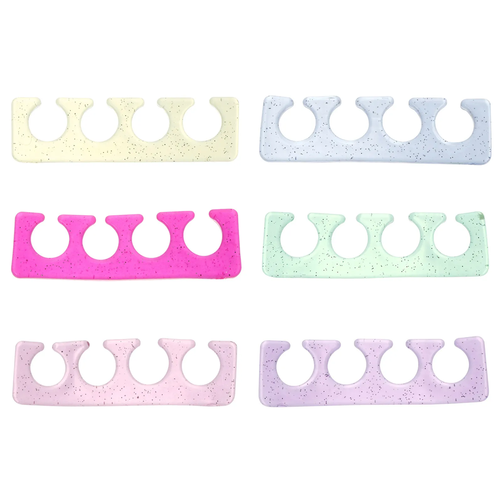 

6Pcs Silicone Toe Separator Divider Spacer for Pedicure Manicure Nail Art Versatile Flexible Comfortable Non Deforming Hand Foot