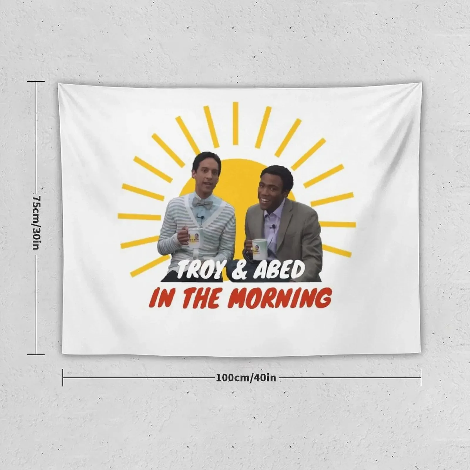 Troy and Abed in The Morning Tapestry Bedrooms Decor Home Decorations Aesthetic Korean Room Decor Tapestry