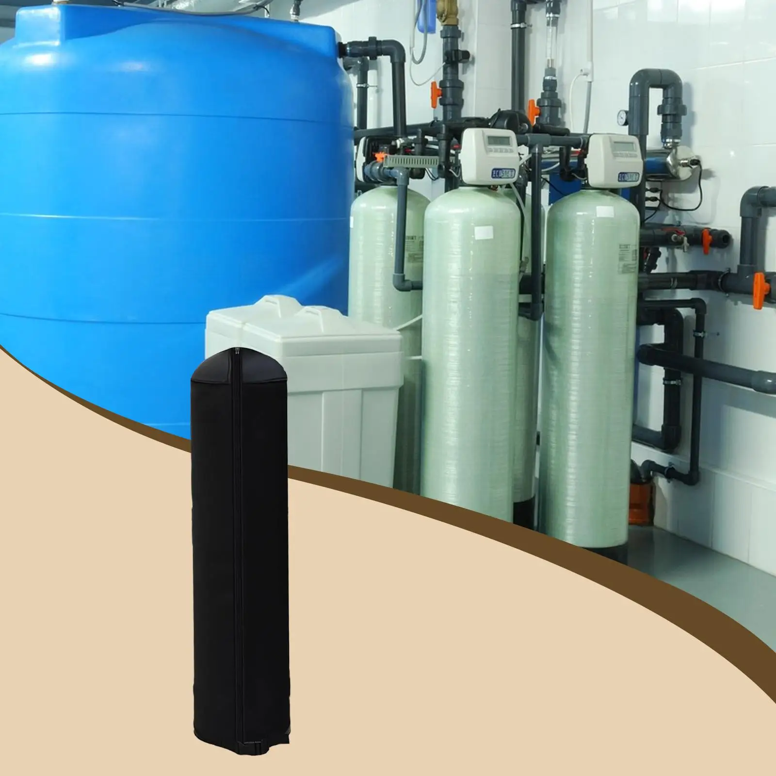 

Куртка-бак для кондиционирования воды. Простая в установке крышка для кондиционирования воды на молнии. Защитный рукав. Изоляционная крышка для подвала.