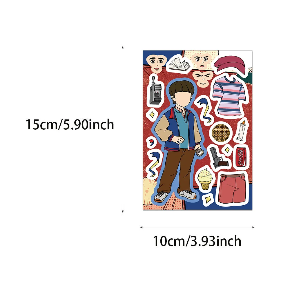 8PCS Cartoon New Movies Strang  Stickers Cartoon Waterproof Graffiti Vinyl Decals Laptop sticker