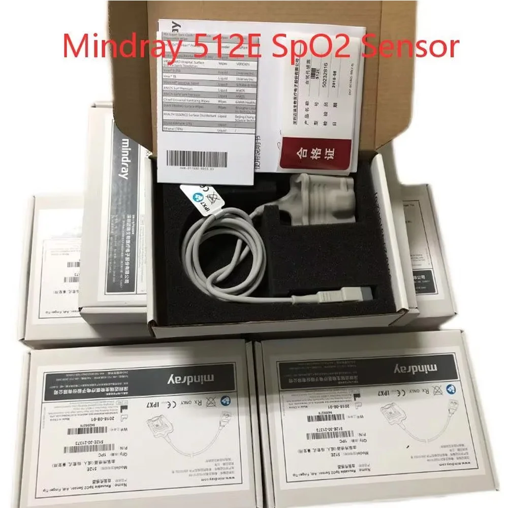 Original Mindray 512 E-30-90390 Reusable SpO2 Sensor Adult Finger Sleeve Type 512E SpO2 Sensor Finger Tip