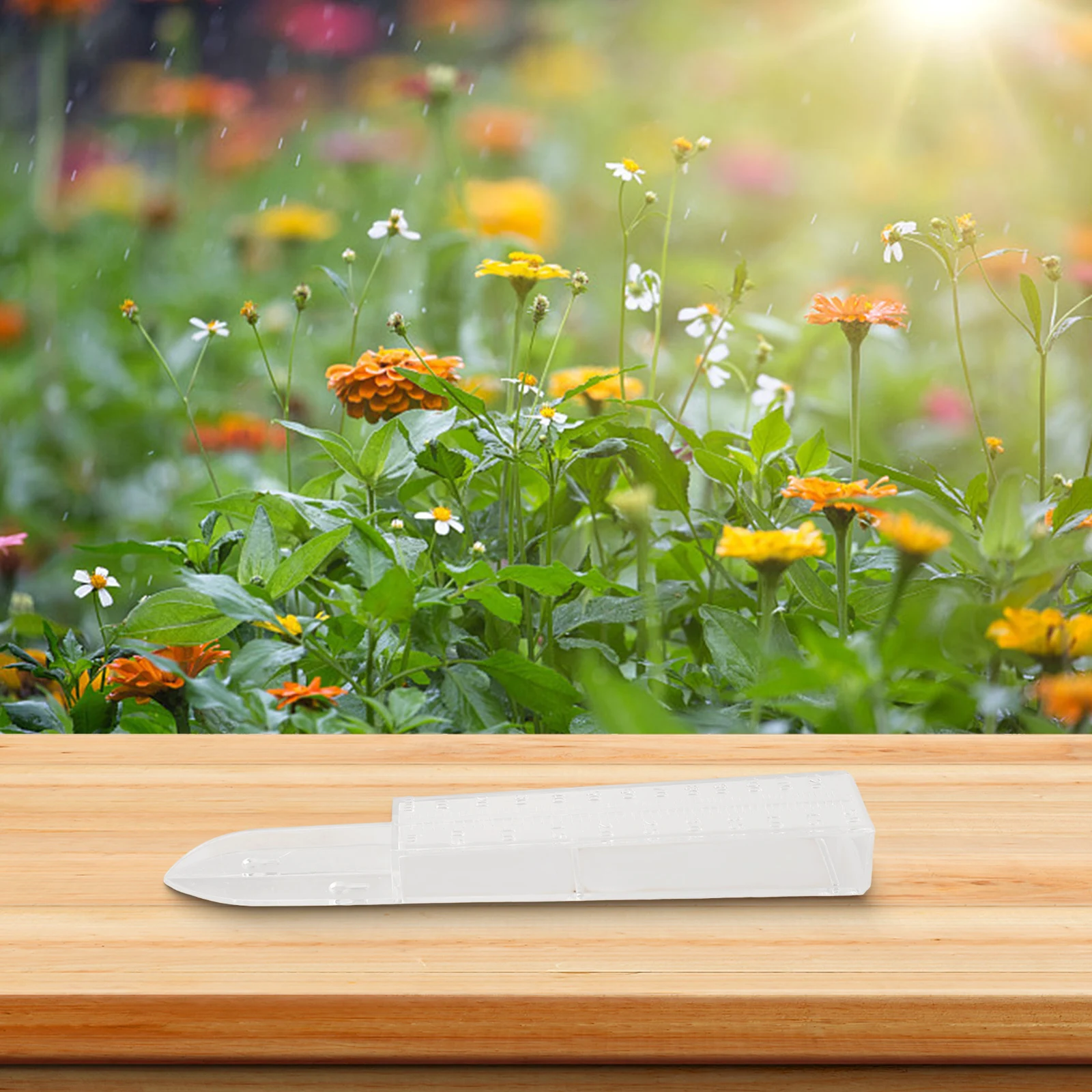 Easy to Read Rain Gauge Clear Rainwater Metering Device for Outdoor Garden and Lawn Up to 5 inches 120 millimeters