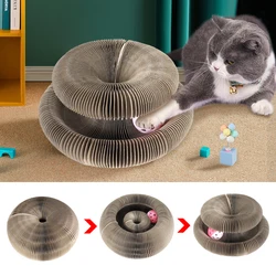 Funny Cat Scratching Board Cat Toy with Bell Cat Grinding Claw Cat Climbing Frame Cat Scratch Toy Folding Cat Scratcher Toys