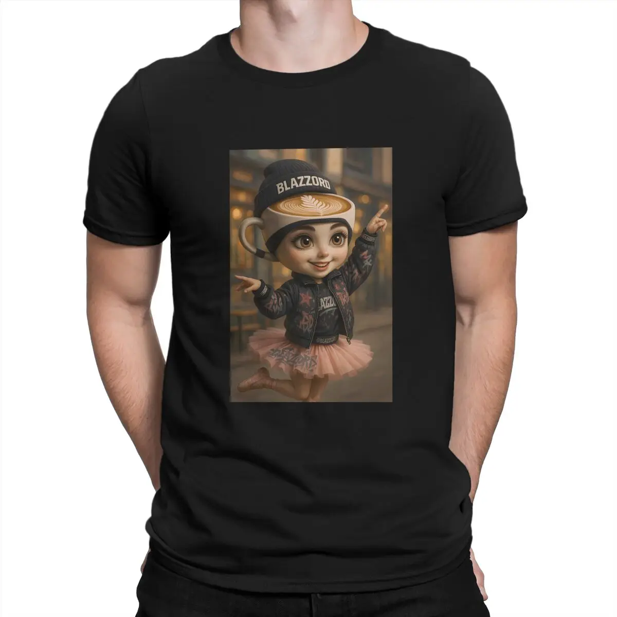 

Футболки из полиэстера Brain Rot Ballerina Cappuccina Meme Italian Brainrot Personalize Homme Футболка Новые трендовые топы