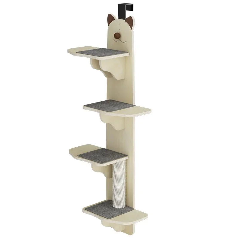 

Cat Climbing Pillar Solid Wood Hanging Door Cat One Piece