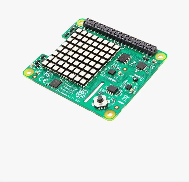 Official Raspberry PI Sense HAT comes with a directional pressure humidity and temperature sensor moduleexpansion board