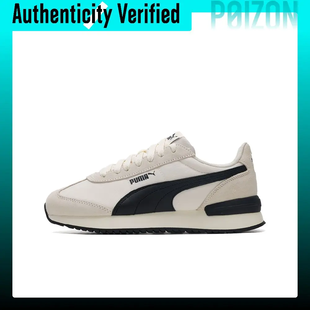 PUMA R78 Nylon Retro Low top Casual Shoes Unisex White Black 399250-01