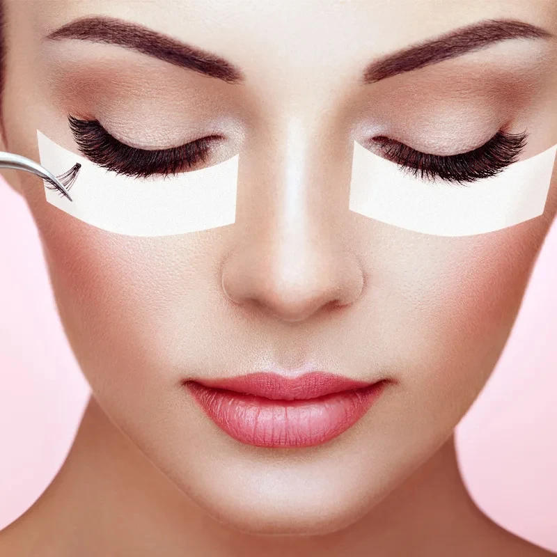 Patch pour les yeux en micro mousse PE, fournitures indolores pour les cils, ruban adhésif facile à enlever, autocollants de maquillage, tampon pour cils, 110 pièces