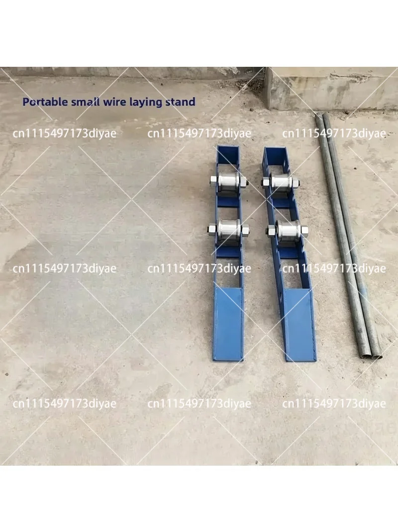 Small Pay-off Stand Steel Wheel Portable Horizontal Cable Optical Cable Tool Ground Rail Roller