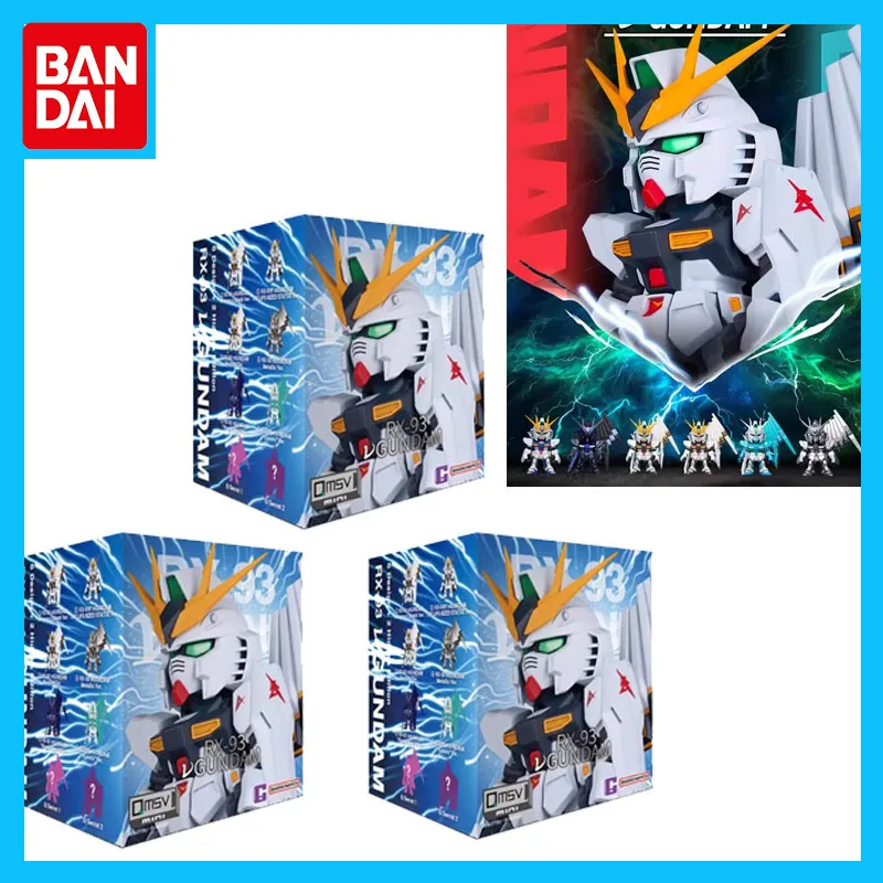 

Bandai Original Genuine QMSVmini Series RX-93 VGUNDAM Action Figure Toys for Boys Girls Kids Gift Collectible Model Ornaments