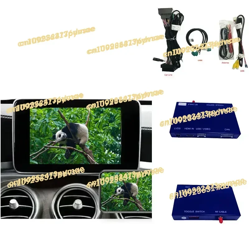 2025Wireless Carplay Decoder Use Iphone For Central Control Screen Upgrade Of Benz NTG 5.0