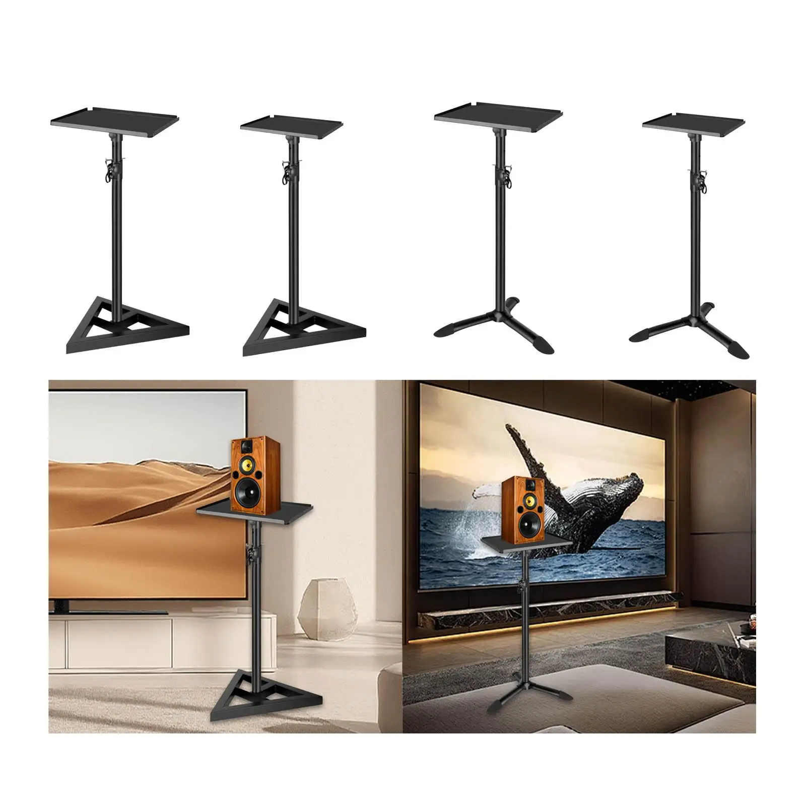 Floor Speaker Stand Sturdy for Studio & Bookshelf Speakers Speaker Support