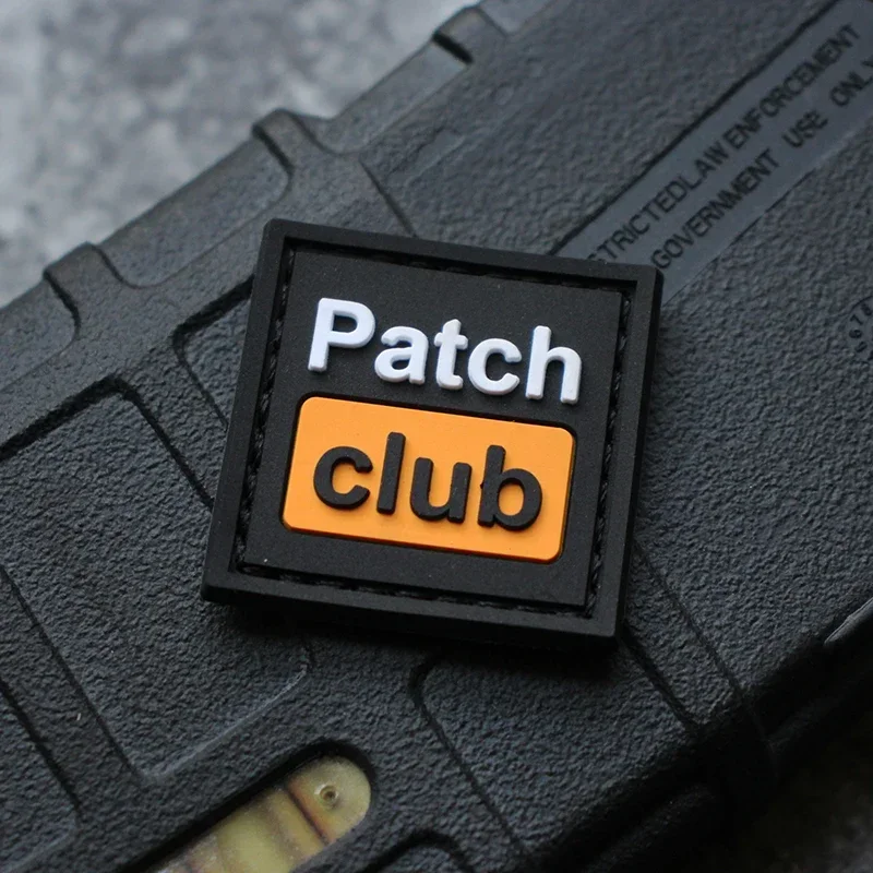 You Need A Mini Square PVC Patches Club Morale Badge Backpack Decoration Sticker Tactical Accessories Hook&loop Patch