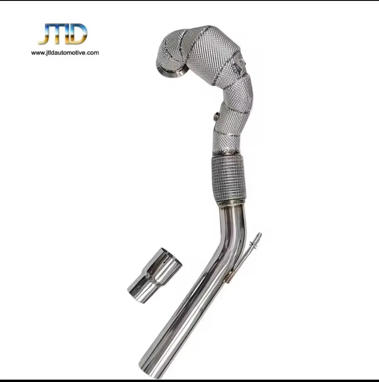 JTLD Performance Stainless Steel Straight Pipe Exhaust DownPipes For 2017 Golf Gti Mk7 2.0