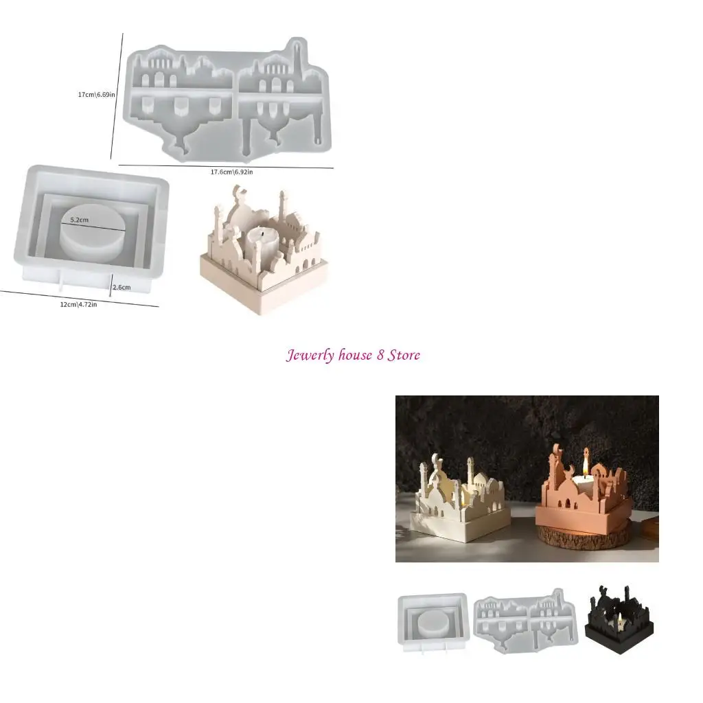 

Silicone Mold House Holder Moulds Multifuntional Crafting Supplies