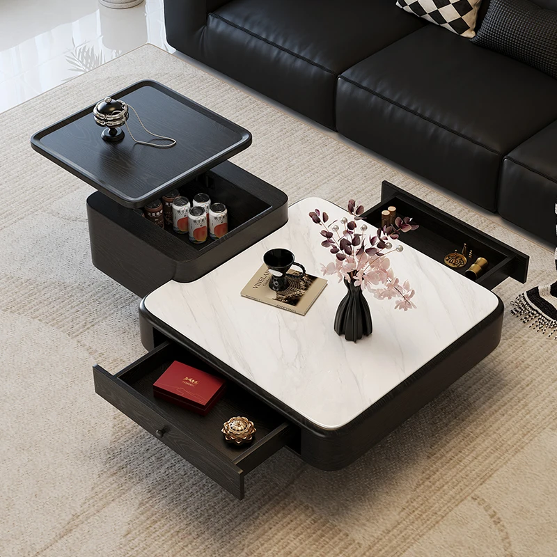 

Modern Aesthetic Coffee Tables Elegant Design Multifunction Storage Coffee Tables Minimalist Luxury Meuble Salon Room Furnitures