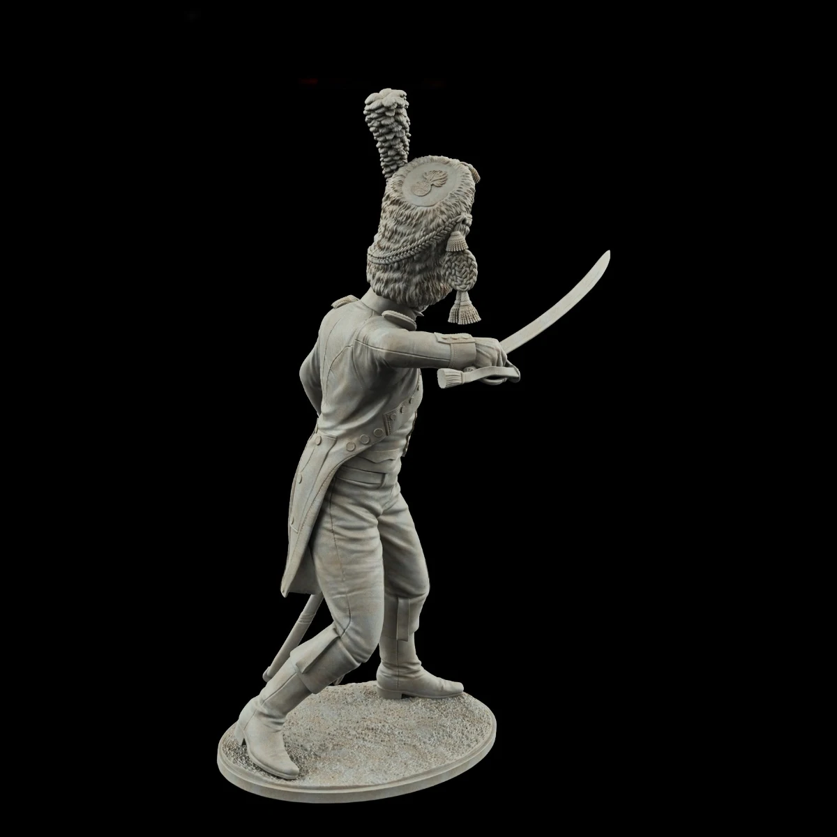 

75MM resin figure unpainted model kit, military theme, French Line infantry Officer (2 heads) unassembled and unpainted GK,1272R