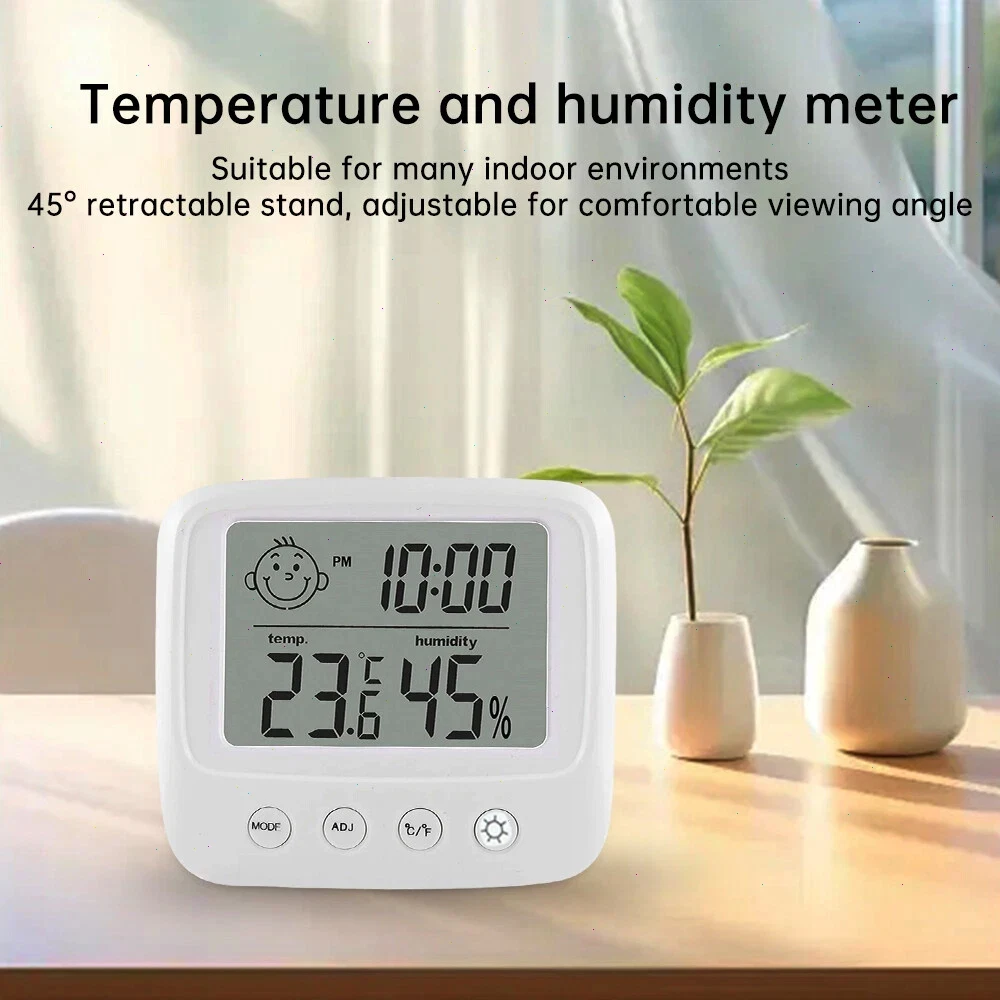 New LCD Digital Temperature Baby Room Humidity Meter Backlight Home Indoor Electronic Hygrometer Thermometer Weather Station