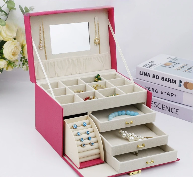 

1PC, large capacity jewelry storage box