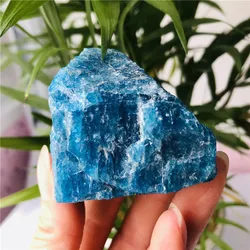 50-1000g blu verde Apatite pietra di cristallo naturale grezzo campione minerale