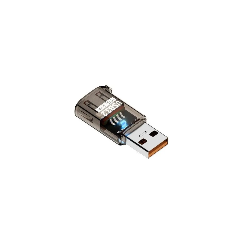 Transparent USB Male To Female Adapter High Speed Plastic USB Extension Adapter 60W OTG Function Converter Connector