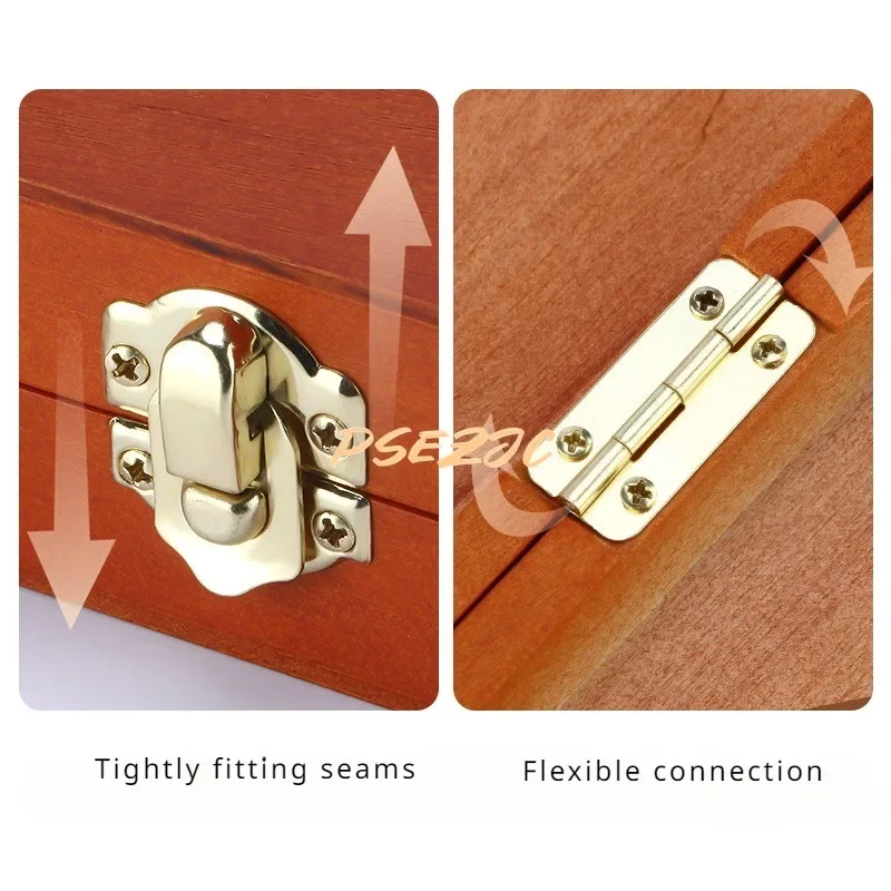 Holz Desktop Box Halter Vintage Farbpalette Multifunktionale Leichte Ölgemälde Box Toolbox Stift Box Malerei Lieferungen