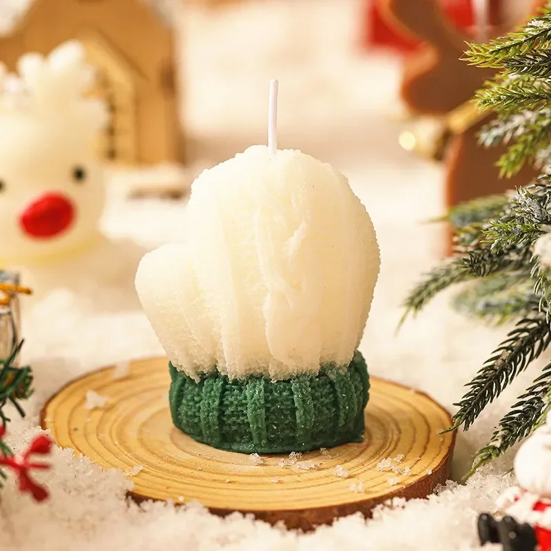 3D Christmas Scented Candles Home Decor Candles Navidad Room Aesthetic Navidad Home Room Table Decoration Gift Party Favors