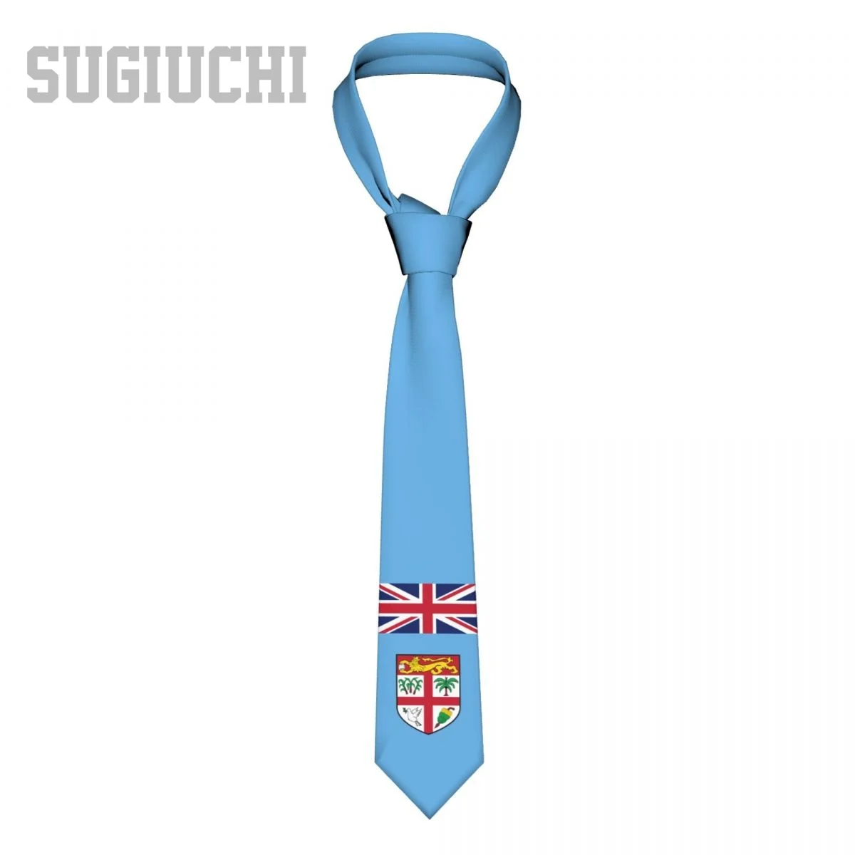 

Fiji Flag Emblem Men Women Neck Ties Casual Plaid Tie Suits Slim Wedding Party Business Necktie Gravatas