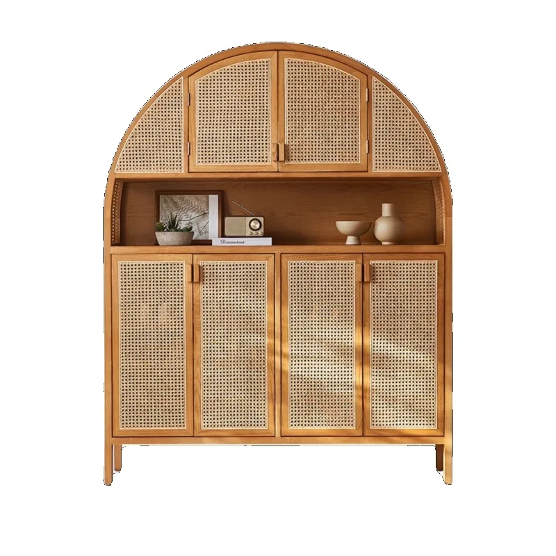 Nordic solid wood shoe cabinets, lockers, household storage side cabinets