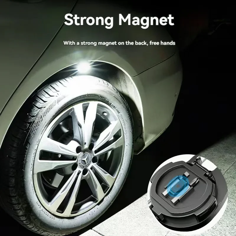 Portable COB Key Flashlight with Screwdriver Multi-function Floodlights Outdoor Rechargeable Strong Light Mini Keychain Lights