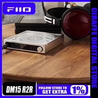 FiiO DM15 R2R Bluetooth CD Player Portable HiFi High Fidelity USB Sound Card CD Player Digital Turntable BASS EQ Music Audio