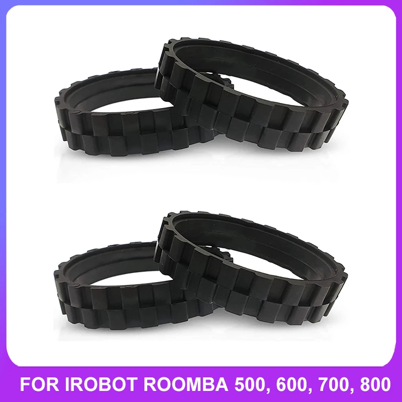 Tire skin for IROBOT ROOMBA Wheels Series 500, 600, 700, 800 and 900 Anti-Slip, Great Adhesion and Easy Assembly.