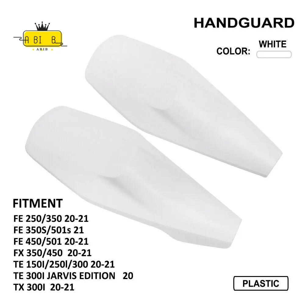 ABIB -Motocross Handguard Motorcycle Hand Guard Protector White For TX FC FE TE TC FX 125/250/300/350/450/501/501S