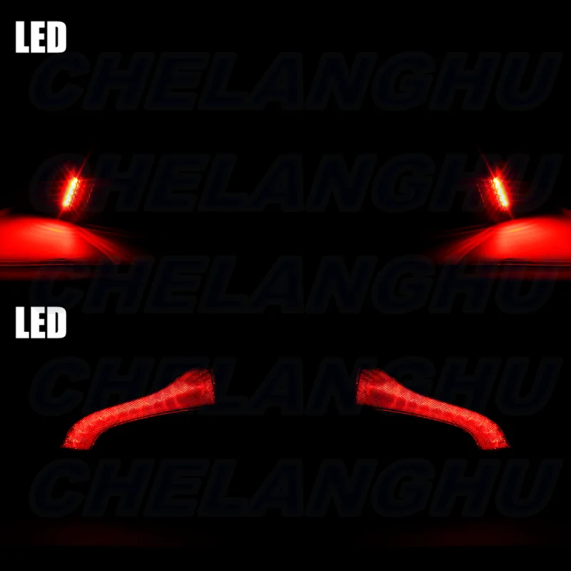 For Volvo S80 2007 2008 2009 2010 2011 2012 2013 1 Pair Smoker LED Tail Light Rear Lamp Without Circuit boards Car accessories