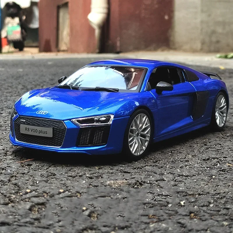 

1:18 Audi R8 V10 Plus Alloy Sports Car Model Diecast Metal Toy Vehicle Car Model High Simulation Collection Gift
