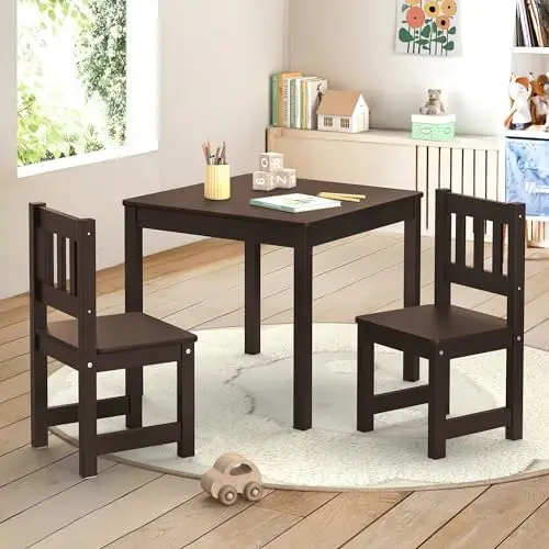 

Toddler and Chair Set, and Chairs, with Rubber Wood Legs for Children, Toddler and Chairs for Bedroom/Playroom/Kid's R