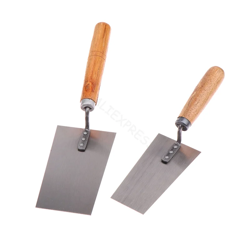 1PCS Cement Float Margin Trowel Bucket Manganese Steel Putty Knife Brick Gauging Wall Plastering Knife Hand Tool