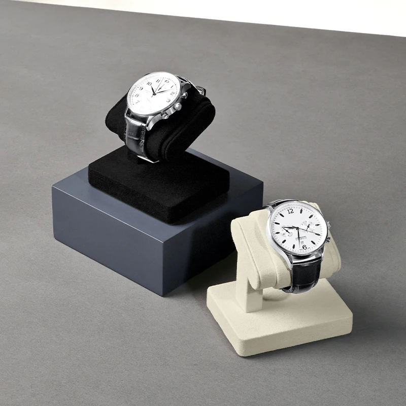 MISHITU High End Wrist Watch Display Rack Microfiber Watch Bracelet Counter Display Jewelry Display Props Watch Storage Rack
