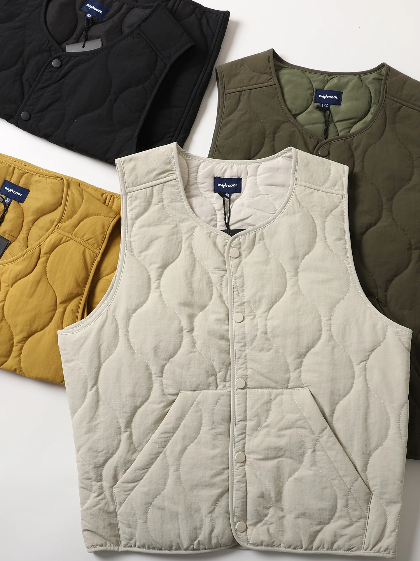 

Outdoor Windproof Waterproof Unlined Svel Vest Quali Mountain Series ex Filling Jaet Stand Fit Casual Wear