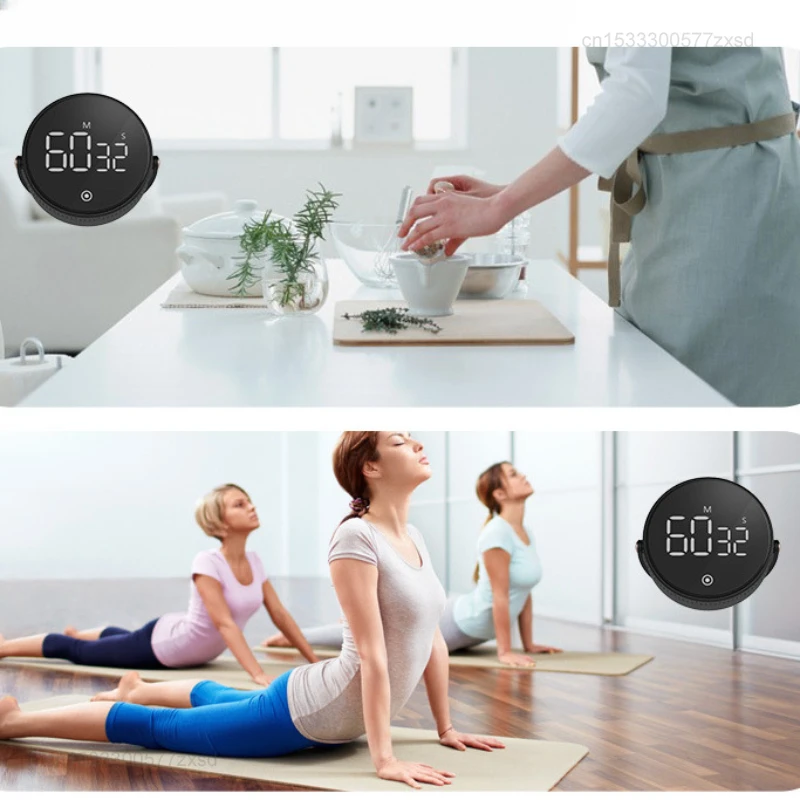 Xiaomi LED Rotary Countdown Timer Kitchen Cooking Timer Reminder Magnetic Suction Timers Mechanical Timer Beauty Sports Reminder