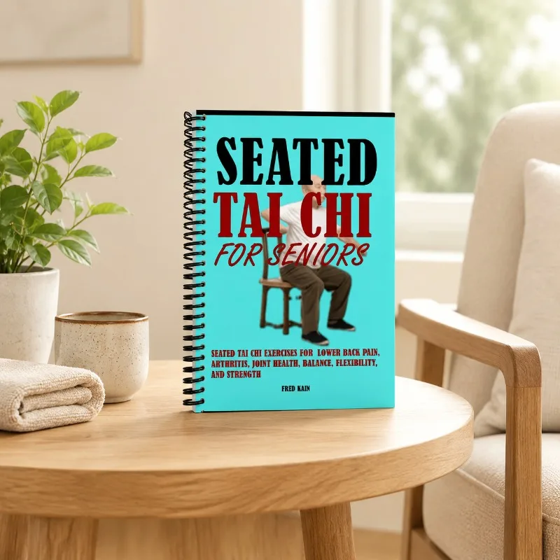 Seated Tai Chi Exercise Book for Seniors & Beginners Spiral Bound Gentle Balance Flexibility Wellness Guide