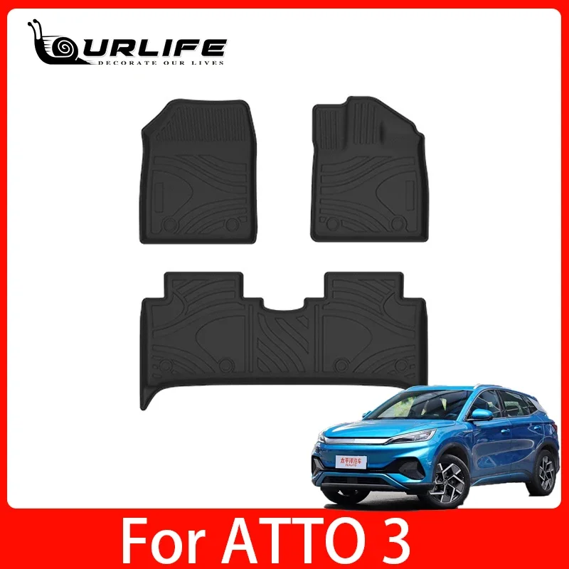 

Car Floor Mats for BYD Atto 3 RHD LHD 2022 2023 Non-Slip Floor Liners Waterproof Durable TPE Floor Liners foot pad Accessories