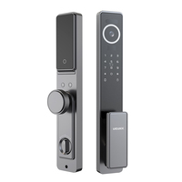 UIELOCK Face Recognition Smart Door Lock Fingerprint Digital Door Lock With Camera Fully Automatic Tuya Wifi 3D Cloud Type C(5V)