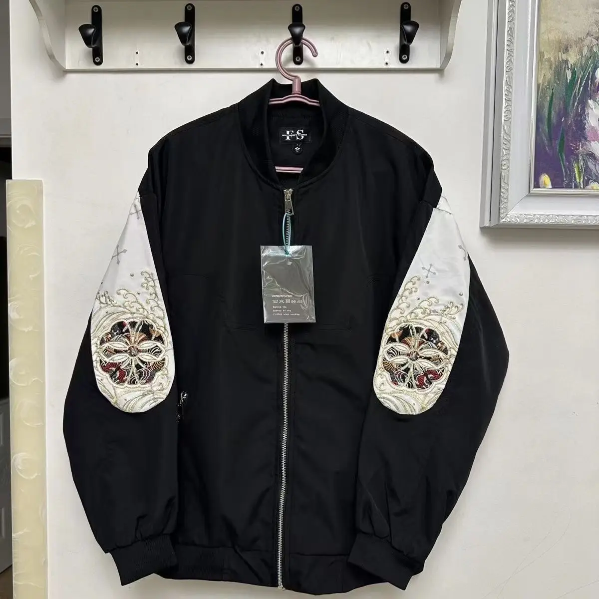 

Loose Fit Men's Baseball Jaet 300 Pou Faionable Autumn Winter Outerwear Pilot Sle Casual Long Sve Top