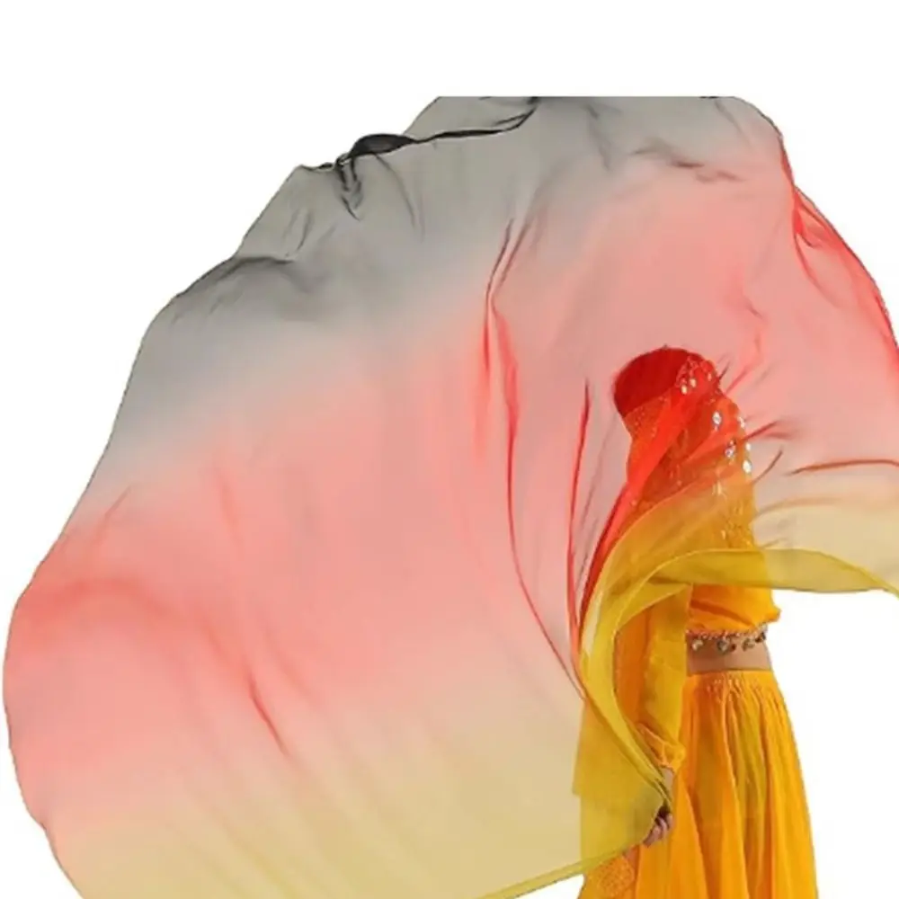 텔레스코픽 스틱 밸리 댄스 액세서리 소품, 확장 가능한 막대, 다색 반원형 깃발, 경량 댄스 파티