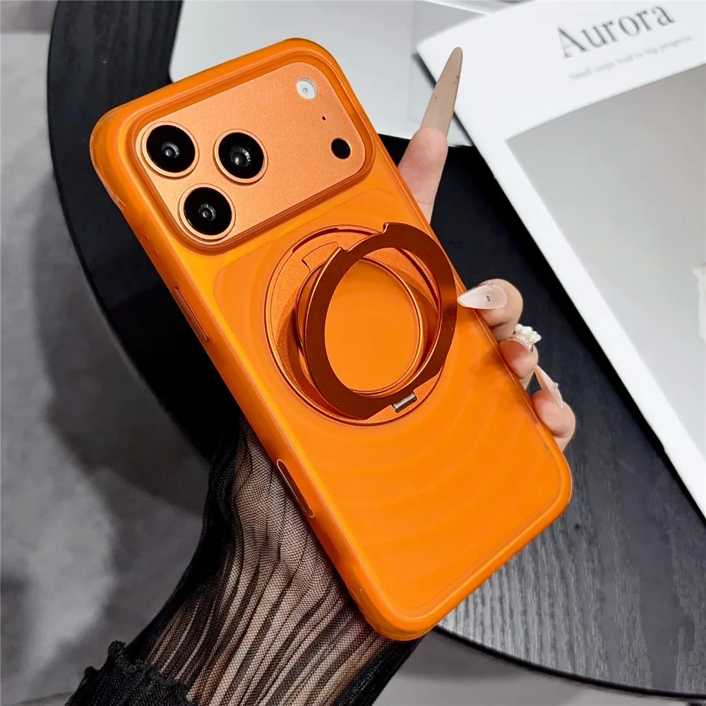 

For iPhone 17 Pro Max Case Wavy Air Cushion Matte Kickstand Shockproof Premium Unique Cover compatible with iphone 16 15