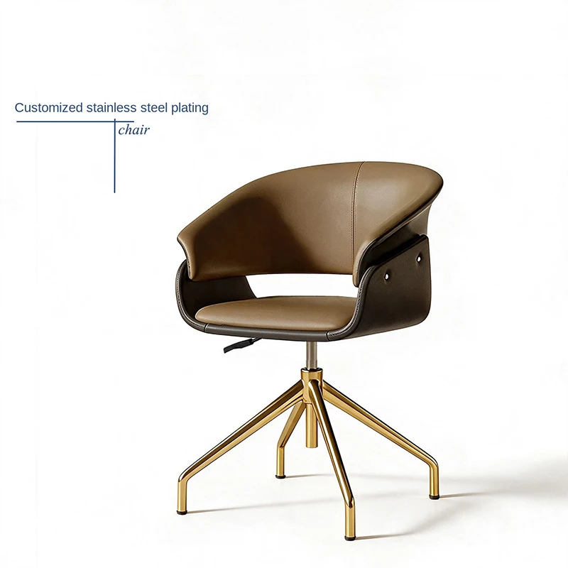 Computer Chair for Home Use 360° Rotating Chair with Backrest Light Luxury Office Chair High-end Comfortable Chair