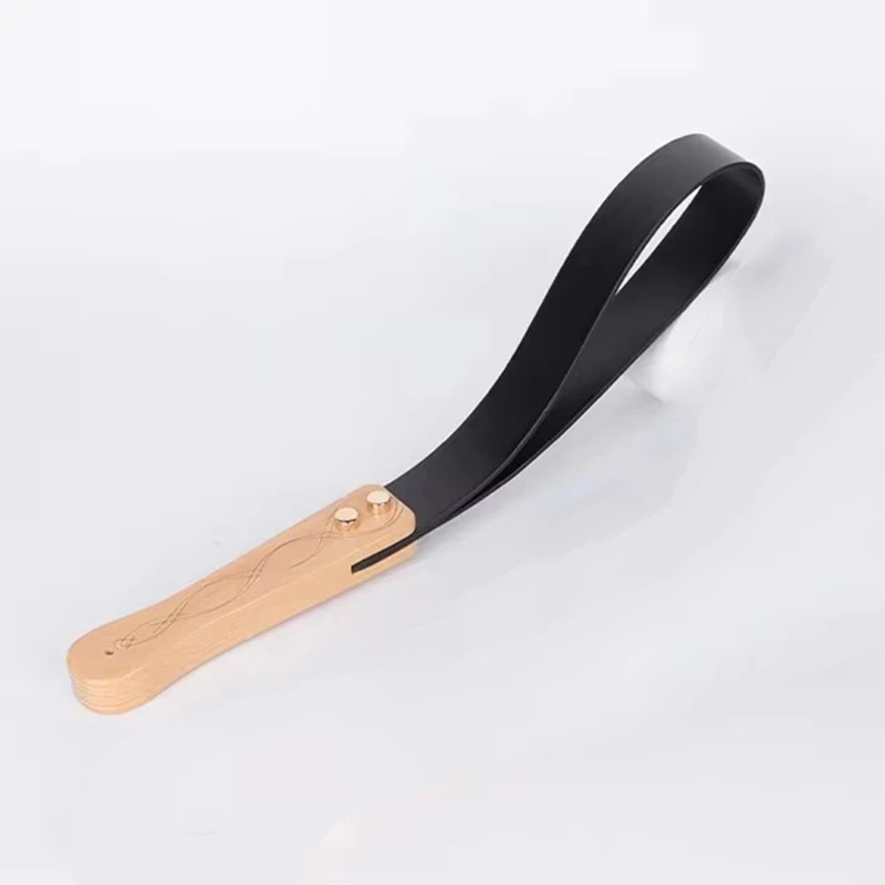 سوط حصان من الجلد الطبيعي لصنع يدوي الفروسية بمقبض خشبي قديم سياط قصير فاخر لركوب الخيل #1