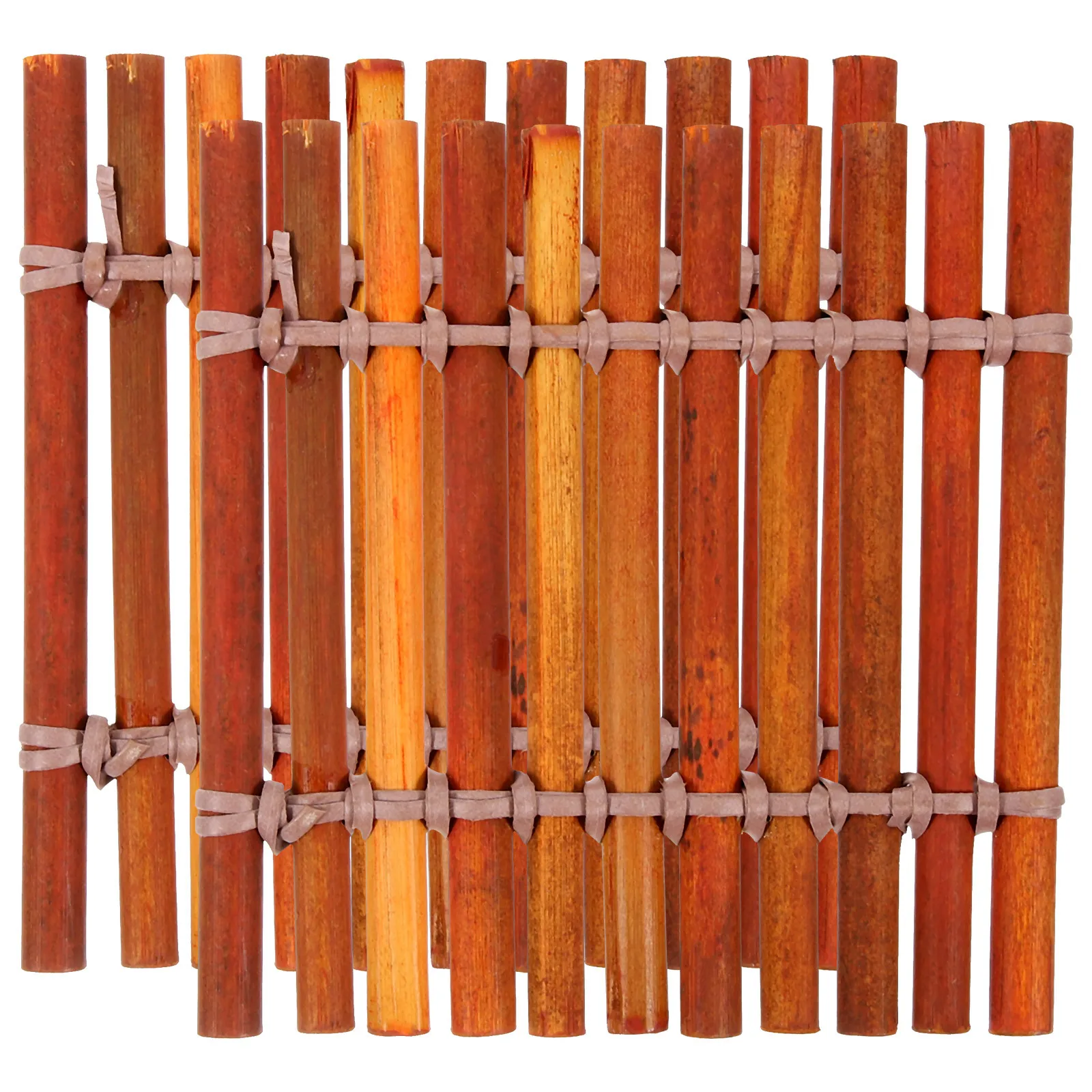 

2Pcs Bamboo Cup Mats Cup Pads Heat Insulation Tabletop Coasters Protective Placemat for Home Restaurant Bar